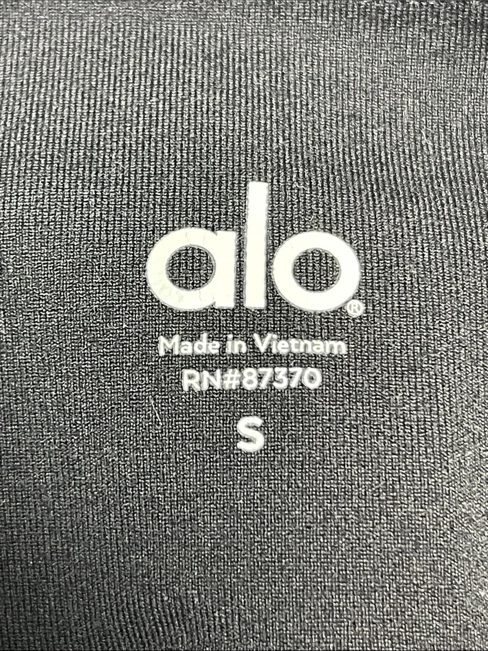 ALO Yoga Black Ribbed Moto-Panel Leggings Size Small